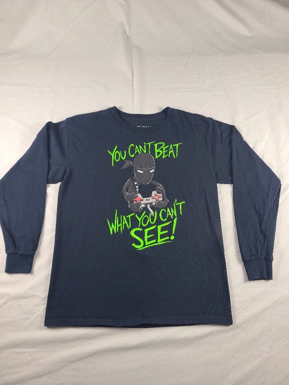 Gildan Long Sleeve Gamer Shirt Boys 18 (2XL) Dark Blue